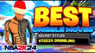 THE 1 STEEZO GLITCHY EYESO DRIBBLE SIGS FOR BUILDS ABOVE 65 IN NBA 2K24 FULL BREAKDOWN [upl. by Santos]