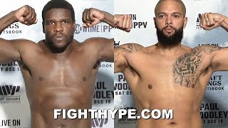 FRANK GORE VS DERON WILLIAMS OFFICIAL WEIGHIN [upl. by Eityak]