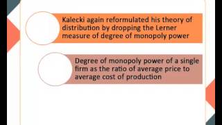 Macro theories of distribution—Kalecki and Kaldor’s ECO [upl. by Myrlene]