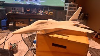 First flight of the 3d printed f16 50mm edf [upl. by Hobbs338]