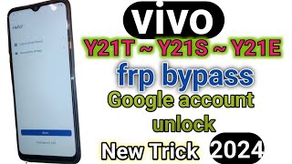 vivo y21ty21y21e Frp bypass Android 13 New Update 2024  Google account bypass vivo y21 frp bypas [upl. by Clywd910]