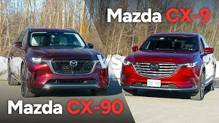 2024 Mazda CX90 vs 2023 Mazda CX9 Comparison [upl. by Ariik]