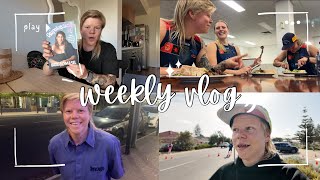 WEEKLY VLOG  footy travels triathlon event Korean BBQ pantry organisation and more 🤠 [upl. by Ardnaskela]