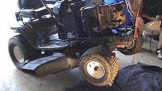 Craftsman Riding Mower Motor Change FAIL  No Part 2 [upl. by Hehre]