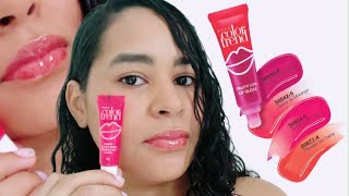 FRUITY GLOSS LABIAL PÊSSEGO EM CALDA • AVON COLOR TREND  PRIMEIRAS IMPRESSÕES [upl. by Bullen183]