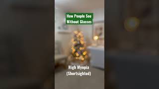 How People See With High Myopia shortsighted visual simulation [upl. by Glyn923]