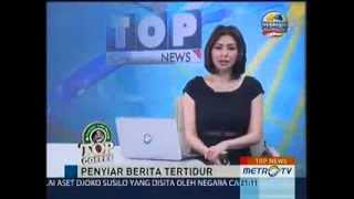 Lucunya Presenter TV Tertidur Sewaktu Siaran [upl. by Hadrian]