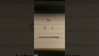 Grafología letra q grafología [upl. by Otineb]