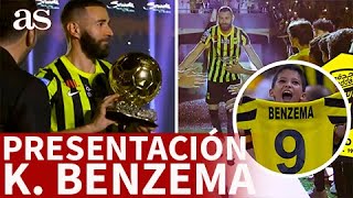 BENZEMA  PRESENTACIÓN con el ALITTIHAD  ARABIA SAUDÍ  Diario AS AS [upl. by Cordelie]