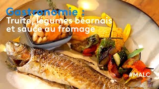 Gastronomie  truite légumes béarnais et sauce au fromage [upl. by Abbate769]