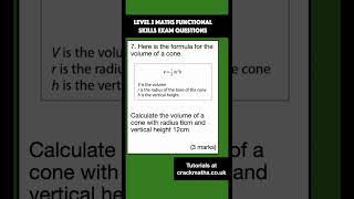 7 Functionals Skills Maths Paper Paper Questions Formula maths functionalskills [upl. by Naeloj856]