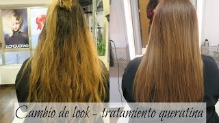 CAMBIO DE LOOK  TRATAMIENTO DE QUERATINA  Laura Yanes [upl. by Carlita942]