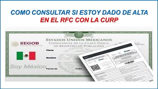 Como Saber si tengo RFC con la CURP 2024 [upl. by Ard20]