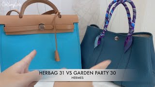 COMPARISON HERMES Herbag 31 VS Garden Party 30 [upl. by Nazar]