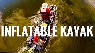 My INFLATABLE KAYAK is better than your plastic kayak Shot with the Insta360 X3 [upl. by Asile]