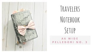 Traveler’s Notebook Flip Thru  Sharing My Setup [upl. by Annayi640]