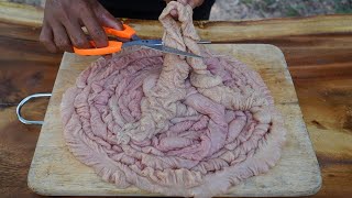 Fried Chitterlings Recipe  How to Cook Chitterlings  Chitterling and Pickled Mustard Green Recipe [upl. by Margit360]