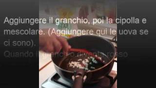 Ricetta di granchio le ricette di gambero rozzo [upl. by Ahsenwahs]