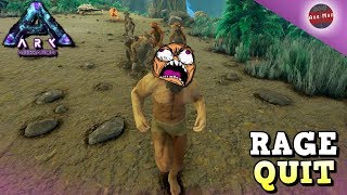 MEGALOSAURUS TAMING FAIL  RAGE QUIT  ARK ABERRATION DLC EP18 [upl. by Allred299]