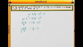 NSAA 2017 Section 1  Q03 Maths  Rearranging  Worked Solution [upl. by Ahsek432]