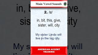 The Example of Main vowel sound 1   American Accent Training english learnenglish [upl. by Divad]