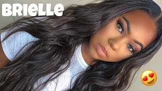 Sensationnel Synthetic Cloud 9 Swiss Lace What Lace 13x6 Frontal HD Lace Wig  BRIELLE T1B4 [upl. by Pollerd]