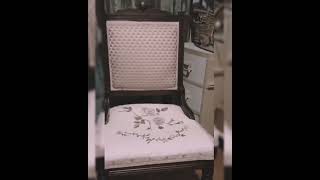 Reupholstered antique chair [upl. by Eelytsirk879]