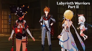 Labyrinth Warriors Part 2 Cutscene「 JP Dub  ENG Sub 」 Genshin Impact [upl. by Cotter]