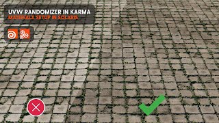 UVW randomizer in karma [upl. by Luap]