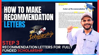 How to make recommendation letters For Scholarship  Part 3 CSC Guide Official  China Scholarship [upl. by Bourne]