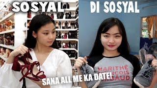 SOSYAL VS DI SOSYAL kapag GIGIMIK WITH BARKADA  MORNING ROUTINE BAGO MAMASYAL  Aurea amp Alexa [upl. by Fillian548]