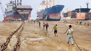 The Scary Process of Scrapping Massive Rusted Ships by Hands [upl. by Concordia728]