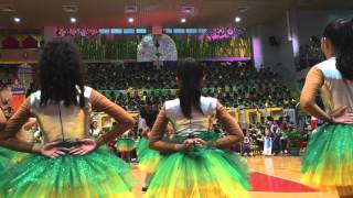 Grade 9  Freshmen CSA Makati Cheering Competition 20152016 Impero Verde [upl. by Fulmis]