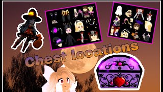 Royale high chest locations ♡  Halloween 2020 [upl. by Airdnaxela520]