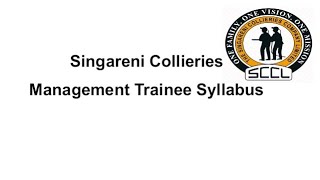 Singareni Collieries Management Trainee Syllabus VidyaTv3 sccl singareni [upl. by Akfir]