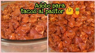 ADOBOMARINADO para TACOS al PASTOR 😋🌮🍍 Fácil y muy rico [upl. by Nehgam]