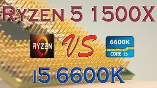 RYZEN 5 1500X vs i5 6600K  BENCHMARKS  GAMING TESTS REVIEW AND COMPARISON  Ryzen vs Skylake [upl. by Naehs]