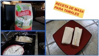 RECETA DE MASA PARA TAMALES [upl. by Amled]