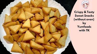 Crispy Tasty Sweet Snacks Wheat flour Snacks Atta snacks Tea Time Quick Snacks Biscuits recipe [upl. by Wirth]