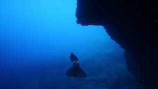 Freediving at The Blue hole Dwejra Gozo [upl. by Ecyal]