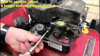 how to service repair a briggs and stratton carburetor [upl. by Pansie379]