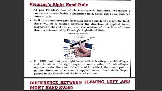 Flemings left and right hand rule  MMF and Reluctance  hysterisis curve and its uses [upl. by Alika802]