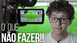 O que NÃO FAZER ao gravar um filme  APRENDENDO CINEMA 01 [upl. by Fokos813]