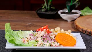 Como preparar ceviche de pota receta fácil y rápida A COCINSR [upl. by Atwahs]