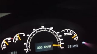 c32 AMG top speed 0307 kmh [upl. by Dalli]