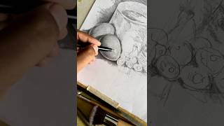 Still life sketching incomplete artwork stilllife sketching music art ytshorts howtosketch [upl. by Irrac]