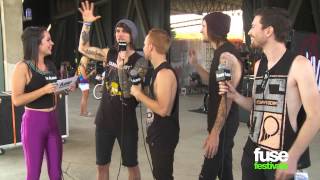 Blessthefall Take Ultimate Warped Tour Quiz  Warped Tour 2013 [upl. by Seavir]