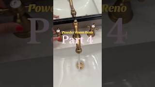 Pt 4 bathroom Reno powder room renovation restroom decor DIY affordable transformation [upl. by Diego]