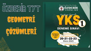 ÖZDEBİR YAYINLARI  TYT 1DENEME  GEOMETRİ ÇÖZÜMLERİ [upl. by Ttevy]