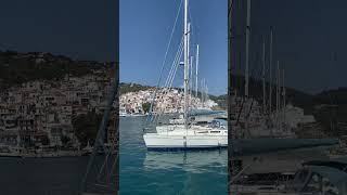 sailing boats in Skopelos Island Port Greece [upl. by Dove]